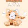 SuzziPals Heatable & Coolable Orange Cats Stuffed Animals, Microwave Heating Pad Animal for Cramps & Pain, Orange Cat Plushies for Companion, Stuffed Cat Lavender Stuffed Animal, Plush Cat Toys Gifts