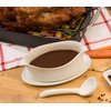 HIC Kitchen Gravy Ladle, Fine White Porcelain, 1-Ounce