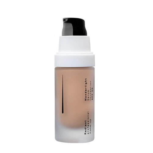 Radiant Professional Wonderlight Serum Liquid Foundation for Makeup Kit - Alternative to Bronzer Powder - Color Corrector & Under Eye Concealer - Matte Eyeshadow Base - 1.01 oz - Natural Beige (03)