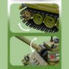 BDYDT T-34 Medium Tank Model Building Blocks Set（411PCS）-WW2 Military Historical Collection Model. Military Armoured Tank,Toys Gifts for Kid and Adult