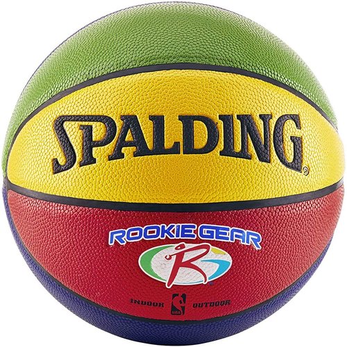 Spalding NBA Rookie Gear Multi Color Youth Indoor-Outdoor Basketball 27.5"