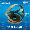 Master Magnetics Roll-N-Cut Flexible Magnetic Tape Refill - 1/16" Thick x 1/2" Wide x 15 Feet, 1 Roll, 07518