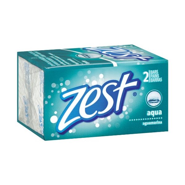 Zest Aqua Bar Soap, 3.2-Ounce (Pack of 2)