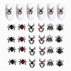 Halloween Spider Nail Charms 3D Alloy Crystals Diamonds Rhinestones Design Gothic Nail Gems Art Accessories for Women Nail Art DIY Decoration Craft Jewelry