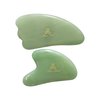 Set of 2 Gua Sha Facial Massagers of Jade Stone, Excellent massage and Skincare Tool