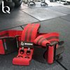 Adjustable Fabric Workout Bands (Quick On/Off Buckle) Non-Slip Resistance Exercise Butt Trainer for Working Out HIPS, Glutes, & Legs Thick Booty Squats, Red