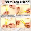 Dental Floss Holder Reusable Floss Picks Floss Holder Handle Interdental Toothpick Flosser for Oral Teeth Clearing (4 Pieces)