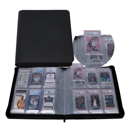 Rayvol PSA Slab Binder, Holds 72 PSA Slabs, 6-Pocket Graded Card Binder for PSA, CGC, CSG, FGS and FCG Slabs