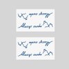 Oottati 2 Sheets Tiny Fake Semi Permanent Waterproof Temporary Tattoos Stickers 100% Plant-Based Ink Realistic English Inspirational Quotes Words Always Awake Dog Cat