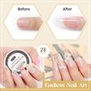 MIZHSE Solid Builder Gel for Nails, Non-Sticky Hard Gel Sculpting Gel, 3D Gel Nail Art Building Gel Carving Gel Modeling Gel Nail Extension Soak Off UV/LED Nail Art Salon Home DIY 15 g Clear