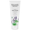 Nourish Organic Body Lotion, Lavender Mint – Hydrating Body Lotion for Dry Skin with Certified Organic Aloe Vera, Shea Butter, Coconut Oil & Cocoa Butter (8 Oz) + Washable Cotton Round