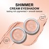 KYDA Shimmer Cream Eyeshadow, Smooth Ice Cream-like Texture, Lasting High Pigmented Creamy Formula, Blendable Shimmer Finish, Face & Eyes Highlighter, Multiuse Shimmer Cream, #08