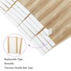 ABH AmazingBeauty Hair Pre Taped Remy Sun Kissed Highlighted Human Hair Double Sided Tape Hair Wxtensions Skin Weft, Invisible, Seamless, Dark Dirty Blonde with Platinum Ash Blonde P12-60, 22 Inch