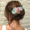 Jeairts Starfish Hair Comb Silver Shell Hair Pieces Pearl Beach Wedding Hair Accessories for Women