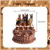 German Shepherd Party Decorations Funny Dog Birthday Party Supplies Includes German Shepherd Birthday Banner, Cake Topper, Cupcake Toppers, Balloons