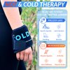 Coldest Wrist Ice Pack Hand Support Reusable Flexible - Best Cold Therapy Relief for Rheumatoid Arthritis, Tendinitis, Carpal Tunnel Pain, Injuries, Swelling, Bruises and Pain (Wrist Ice Pack)