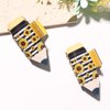 2PCS Pencil Hair Claw Clips for Women Girls, 3.3" Medium Teacher Hair Clips Sunflower Back to School Hair Accessories Strong Hold Pencil Claw Clips for Thick Thin Hair Teachers Appreciation Gift
