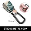 Gukeniu Baby Stroller Hooks for Hanging Bags, Universal Stroller Clips Stroller Accessories Hook Mommy Hook for Stroller, Diaper Bag, Shopping Bag, Purse, Backpack (Abstract Leaf, 2 Pack)
