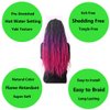 BALINGHAIR Braiding Hair Pre-Stretched High Temperature Synthetic Fiber Braid Hair Red (A12-1Pack)