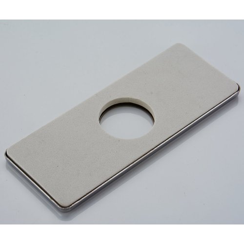 BWE 6" Sink Hole Cover Chrome for Bathroom Vanity Sink 1 Hole or 4 Inch 3 Holes Centerset Sink Stainless Steel Deck Plate Escutcheon Modern Cover Cap