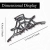 Spider Web Hair Clips Black Metal Halloween Hair Accessories for Women Girls Playful Hollow Out Spider Web Hair Claw Clips Hairpins Strong Hold Nonslip Hair Clip for Day of the Dead Decoration 1 Pcs