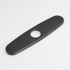 GIMILI 10 Inch Hole Cover Deck Plate Escutcheon for Kitchen Sink Faucet Single Hole Matte Black