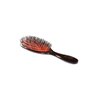 Elite Series | Shine & Condition Pet Brush | Ultra-Premium Natural Bristle & Nylon Pin | High Polish Acrylic Handle | Junior Oval | Black Finish | Model EJR