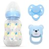 MYREBABY Blue Style Magnetic Pacifier Bottle Set 2 Piece for Reborn Baby Doll Accessories for Kids Gift