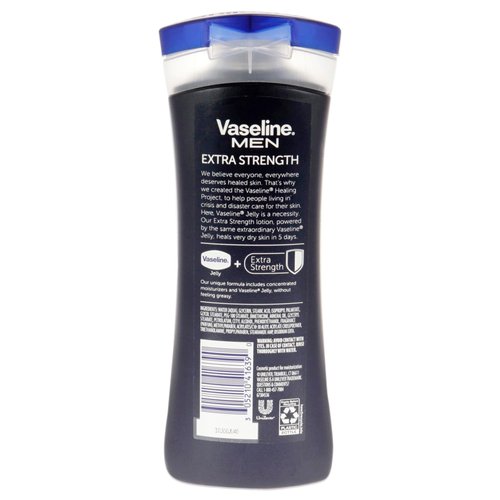 Vaseline Men Healing Moisture Hand and Body Lotion Extra Strength 10 oz