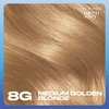 Clairol Nice'n Easy Permanent Hair Dye, 8G Medium Golden Blonde Hair Color, Pack of 3