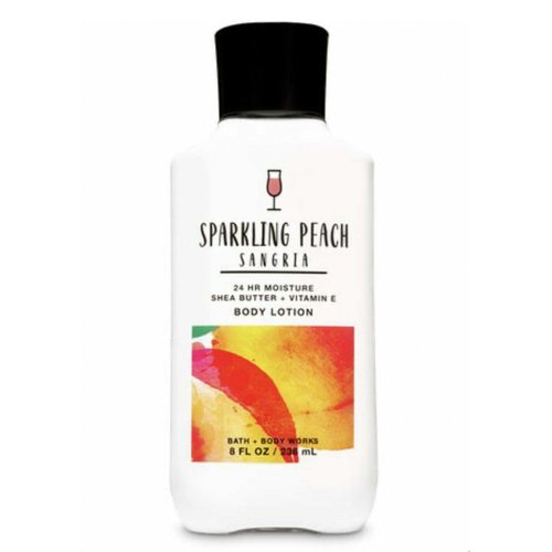 Bath & Body Works Sparkling Peach Sangria Body Lotion, 8 Fl Oz, 24 Hour Moisture Shea Butter, Coconut Oil and Vitamin E.