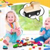 Halloscume 12 Pcs Magnetic Wooden Trains Unpainted Train Cars Unfinished Train Party Decorations for Operation Christmas Birthday Party Train Theme Crafts Supplies(Rustic)