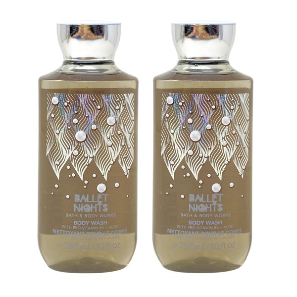 Generic Bath and Body Work BALLET NIGHTS 2 Pack Body Wash Set - 10 fl oz / 295 mL each, grey