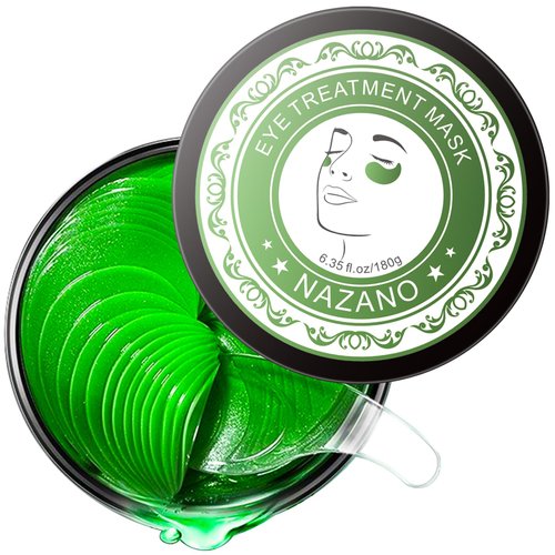 NAZANO Under Eye Patches for Dark Circles and Puffiness - Under Eye Masks Anti-Aging Collagen Hyaluronic Acid, Reduce Dark Circles & Wrinkles Skincare Beauty Products for Self Care (30 Pairs)