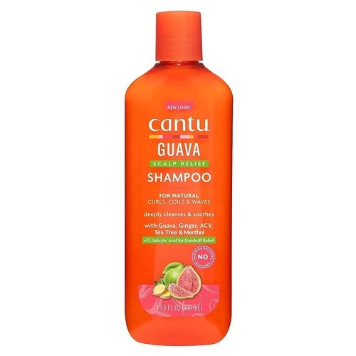 Cantu Guava Shampoo Scalp Relief 13.5 Ounce (400ml) (Pack of 2)