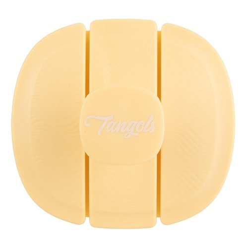Tangols Triple-Fold Elastic Hair Shampoo Brush with Flexible-Soft Bristles, Promotes Hair Growth & Dandruff Removal, Scalp Exfoliator Scrubber Massager for all Hair Types, Unisex Adults, Kids (Yellow)