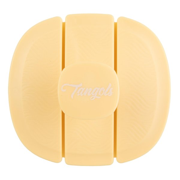 Tangols Triple-Fold Elastic Hair Shampoo Brush with Flexible-Soft Bristles, Promotes Hair Growth & Dandruff Removal, Scalp Exfoliator Scrubber Massager for all Hair Types, Unisex Adults, Kids (Yellow)