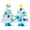 WATINC 30Pcs Blue Christmas Tree Craft Kit for Kids, Make Your Own Christmas Tree Craft Art for Party Favors Decoration, DIY Xmas Supplies Home School Classroom Fun Activity Art Project