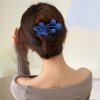 7 PACK Flower Alligator Hair Clips Matte Curved Hair Claw No Slip Hair Clips Volume Strong Hold Clip Hair Claw Hair Accessories for Women Girls