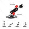 FreeMascot 360 Degree Stand with 12mm-16mm Mount Holder for Laser Pointer/Laser Pen/Flashlight (Black) (Diameter 12mm Mount)