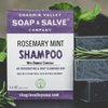 Organic Natural Shampoo Bar (Rosemary Mint Charcoal, 1 Bar)