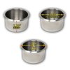 DA VINCI Lot of 10 Drop in Stainless Steel Poker Table Jumbo Cup Holders 4 Inch Wide