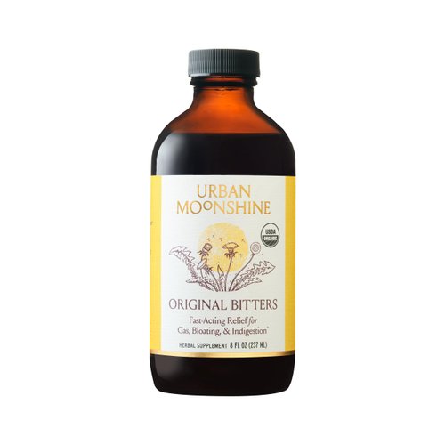 Urban Moonshine Original Bitters - Certified Organic - Bloating Relief - Supports Liver Function & Appetite Regulation* - Gentle Detox* - Digestive Bitters - Gluten Free Herbal Supplement - 8 Fl Oz