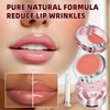 Vawolecy Moisturizing Lip Mask, Moisture & Collagen Booster Lip Sleeping Mask with Mirror, Sleeping Lip Butter Balm