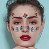 HIFANMM 8Pcs Christmas Fake Tattoos Xmas Cartoon Face Temporary Tattoos Santa Claus Gingerbread Xmas Reindeer Stockings Tattoo Stickers for Adults Kids Eye Makeup Kit for Face Decor Supplies