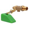 MACGOAL 1/2 Inch Brass Valve with Plastic Float Water Float Valve with Adjustable Arm Automatic Fill Float Ball Valve for Water Tank Fountains Livestock Waterer