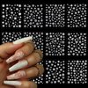 30Sheets Snowflake Nail Art Stickers 3D Christmas Nail Art Supplies White Snowflakes Snowmen Santa Claus Elk Snow Design Shiny Decals Manicure Winter Xmas New Year DIY Nail Decorations Accessories