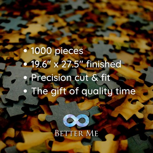 Better Me Yellowstone National Park 1000 Piece Puzzle - USA National Park Puzzle Ideal for Hikers, Travelers, Adults, Teens & Family - Great National Park Gifts