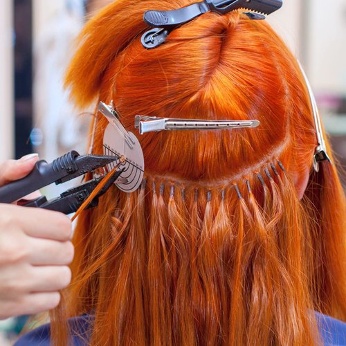 25 pieces Single Hole Round Spacer Template, Heat Shield Guards for Hair Extension Bonding Guards Hair Extension Tool Protector Round for Hair Transparent with scale