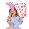Generic Pink Dinosaur Temporary Tattoos Birthday Party Supplies Favors Decorations Super Cute 96PCS Fake Tattoos Stickers for Boys Girls School Classroom Rewards Gifts Ideal Halloween